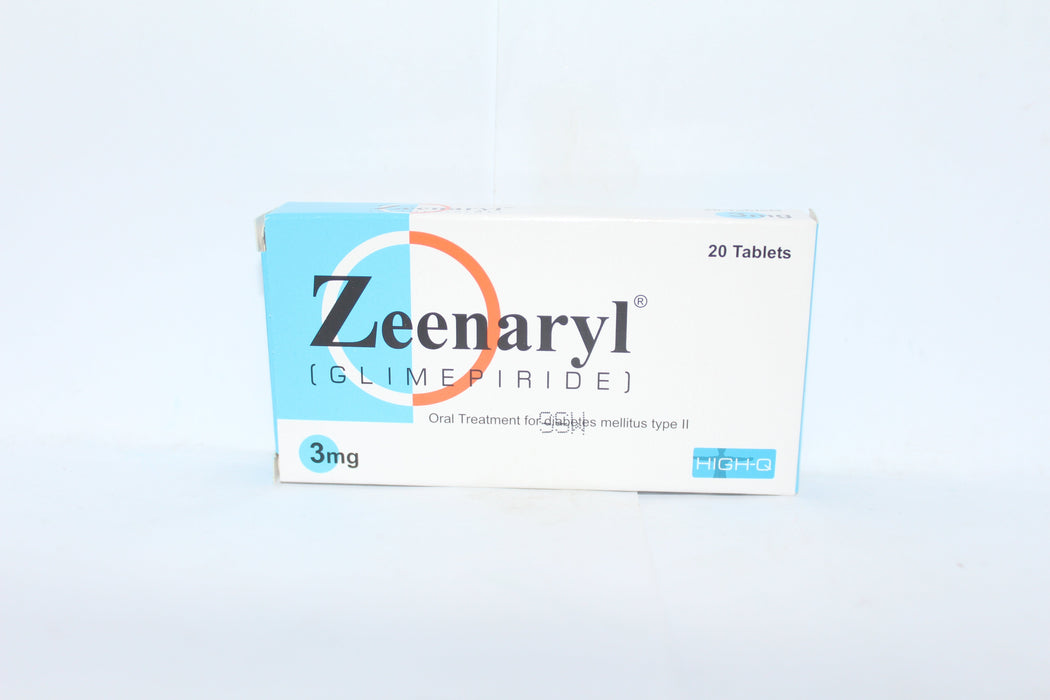 ZEENARYL TABLETS 3 MG 2X10S-Medicines-HIGH-Q-Meri Pharmacy