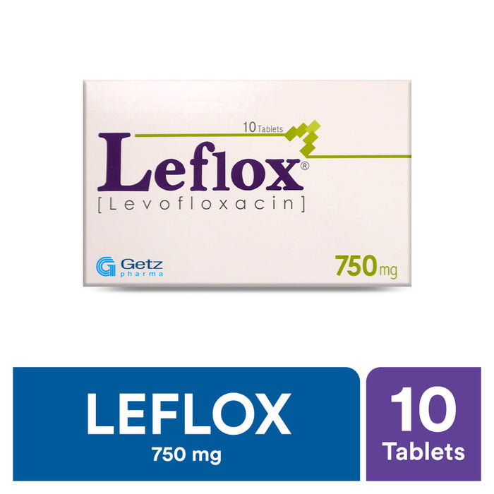 LEFLOX TABLETS 750 MG 10S-Medicines-GETZ PHARMA-Meri Pharmacy