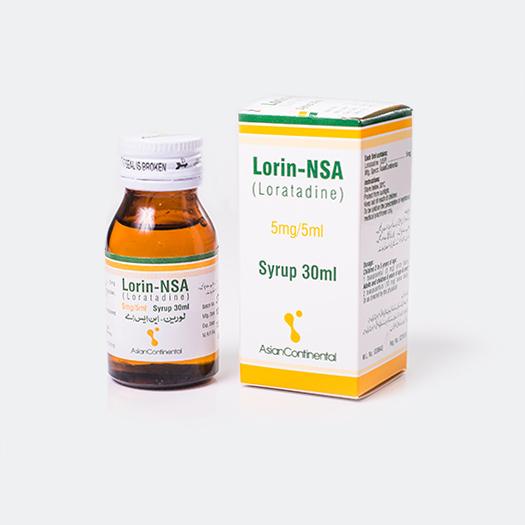 LORIN NSA SYRUP 30 ML 5MG 5ML-Medicines-ASIAN CONTINENTAL-Meri Pharmacy