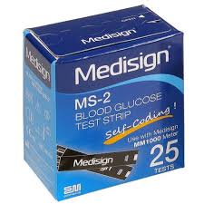 MEDISIGN TEST STRIP 25S-Health Care Products-MEDISIGN-Meri Pharmacy