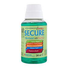 SECURE MOUTH WASH 200ML 1S