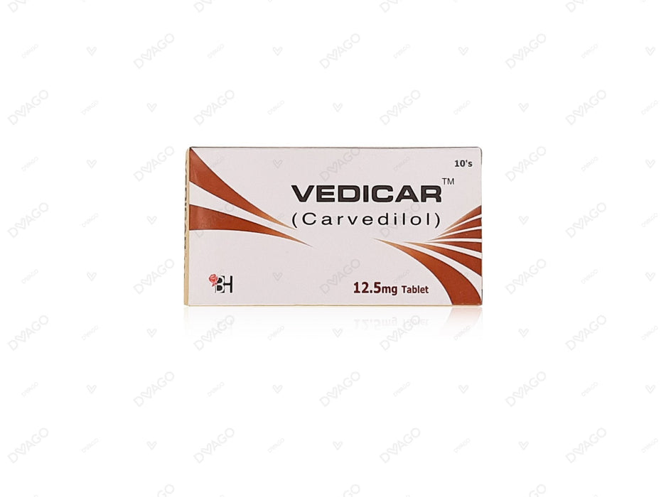 VEDICAR TABLETS 12.5 MG 10S-Medicines-BARRETT HODGSON-Meri Pharmacy