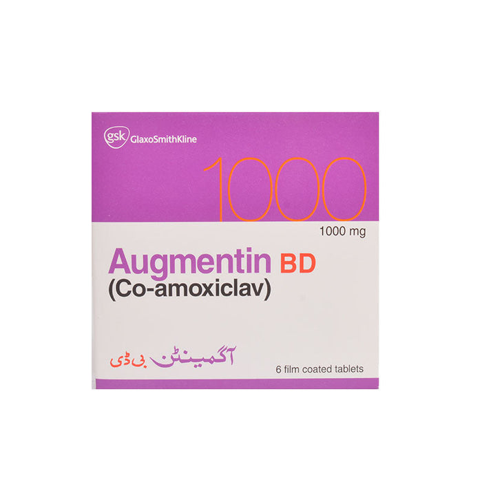 AUGMENTIN BD TABLET 1GMS 6S