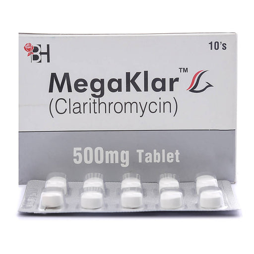 MEGAKLARTABLET 500 MG 10S